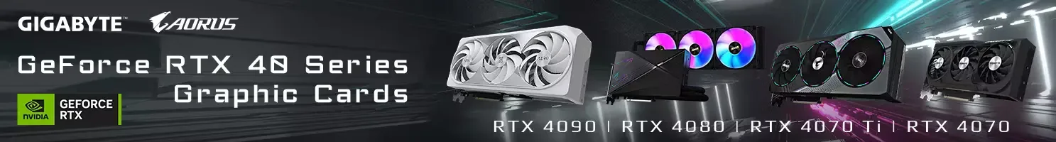 Gigabyte grafikkort banner.