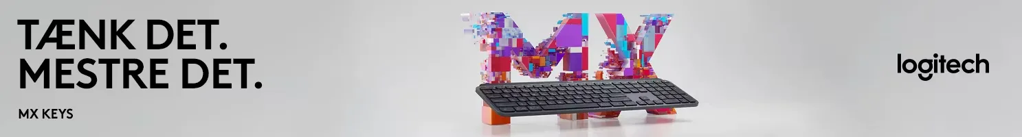 Logitech MX keys banner.