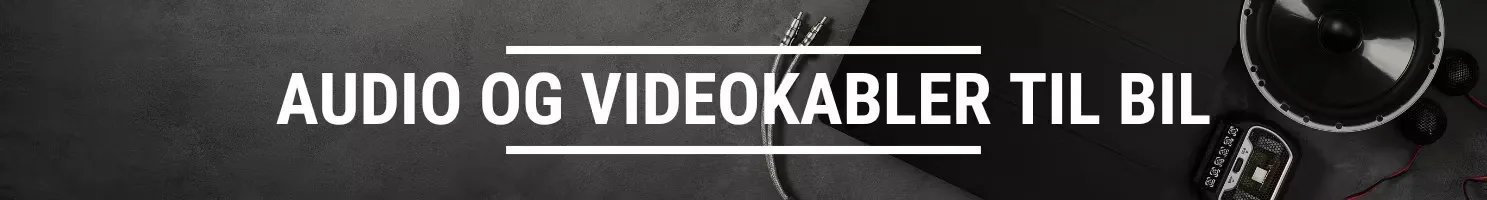 Audio og videokabler til bil banner