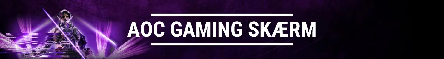 AOC Gaming skærm banner