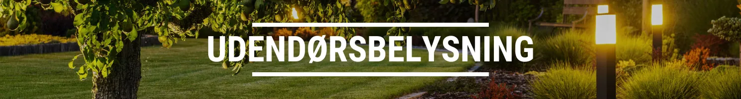 Udendørsbelysning banner
