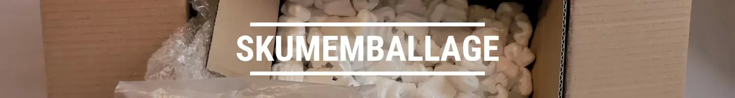 Skumemballage banner