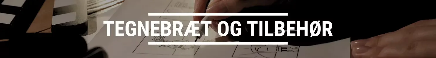 tegnebræt og tilbehør banner