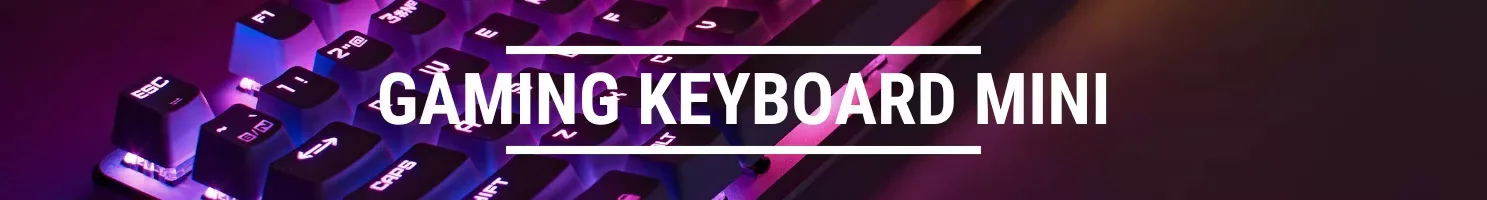 Gaming keyboard mini banner.