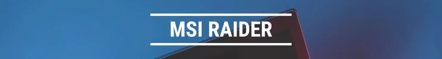 MSI Raider banner