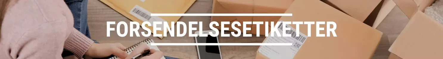 forsendelsesetiketter banner