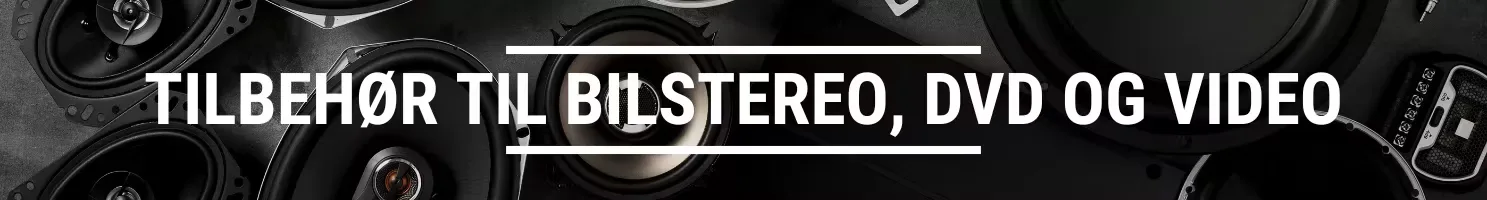Tilbehør til bilstereo, DVD og video banner