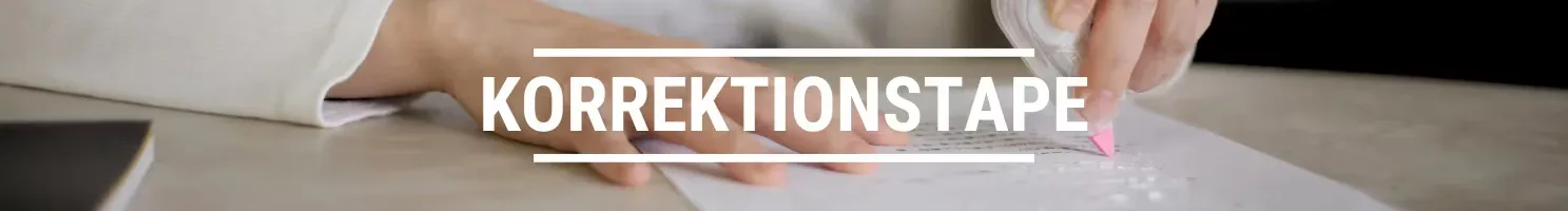 korrektionstape banner