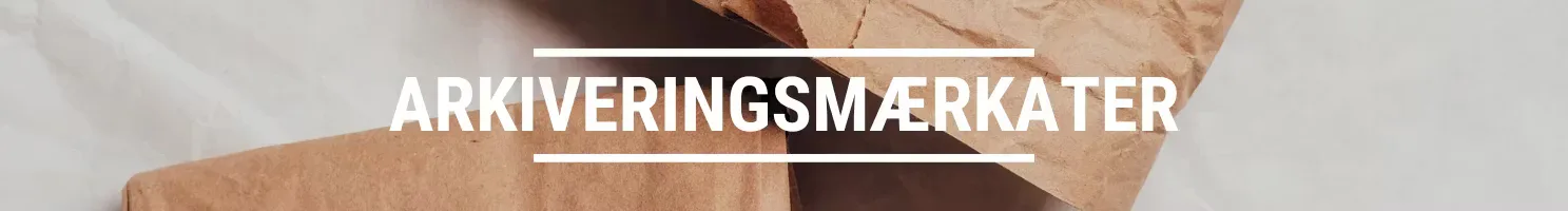 ARKIVERINGSMÆRKATER BANNER