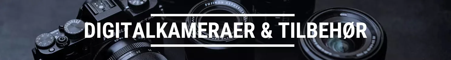 Digitalkameraer og tilbehør