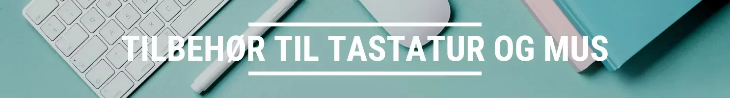 tilbehør til tastatur og mus banner
