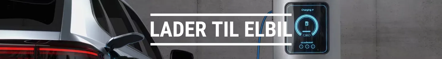 Lader til elbil banner.