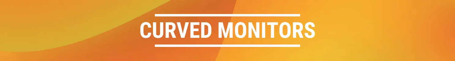 Curved monitors banner