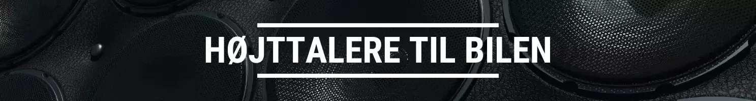 Højttalere til bilen banner