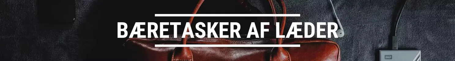 Bæretasker af læder banner