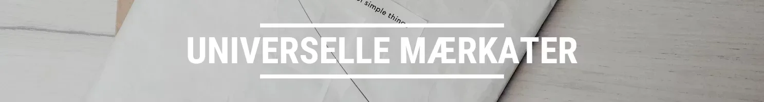 universelle mærkater banner