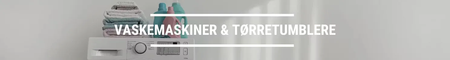 vaskemaskiner og tørretumblere banner