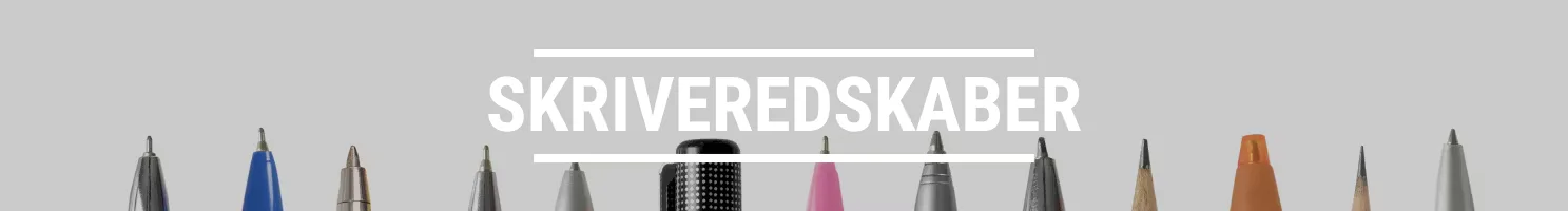 Banner til skriveredskaber