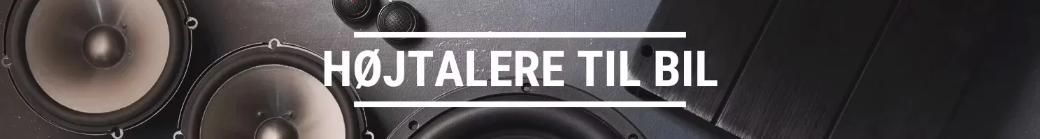 Højtalere til bil banner.