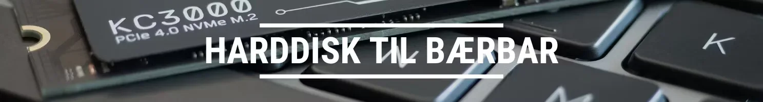 Harddisk til bærbar banner.