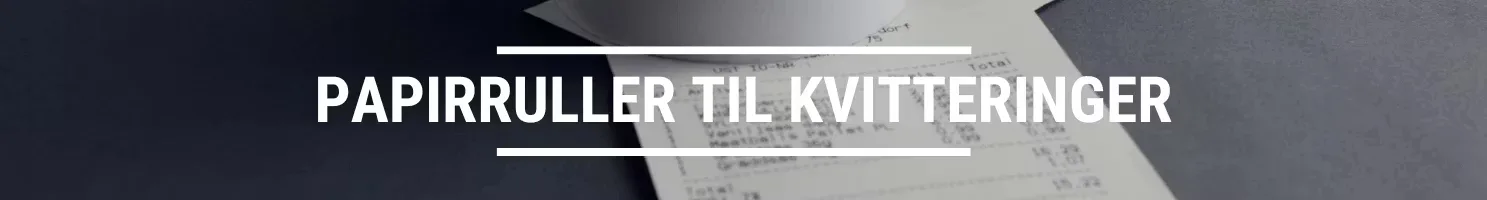 PAPIRRULLER TIL KVITTERINGER