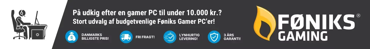 Føniks Gamer PC'er under 10.000 kr.