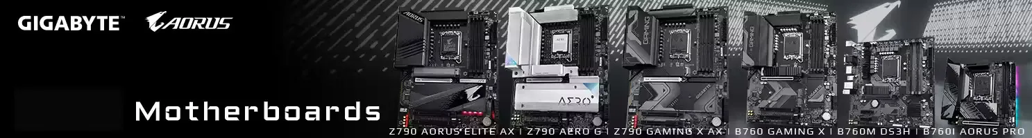Gigabyte bundkort banner.
