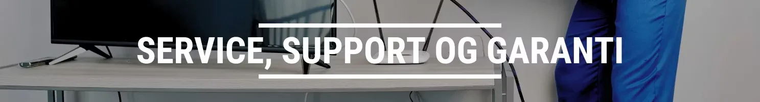 Service, support og garanti banner