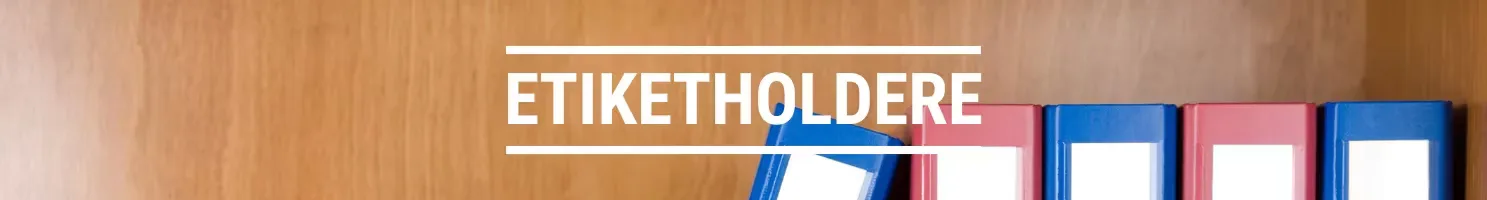 Etiketholdere banner