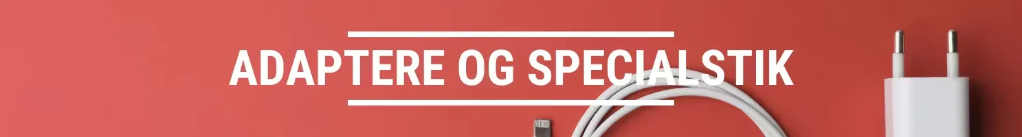 Adaptere og specialstik banner