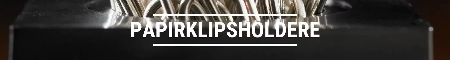 PAPIRKLIPSHOLDERE BANNER