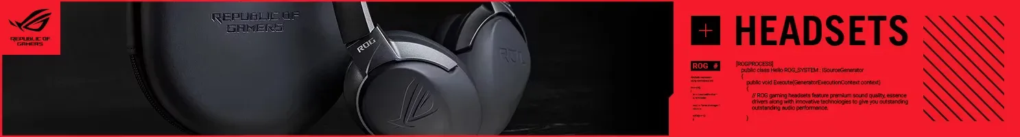 ASUS ROG headset.
