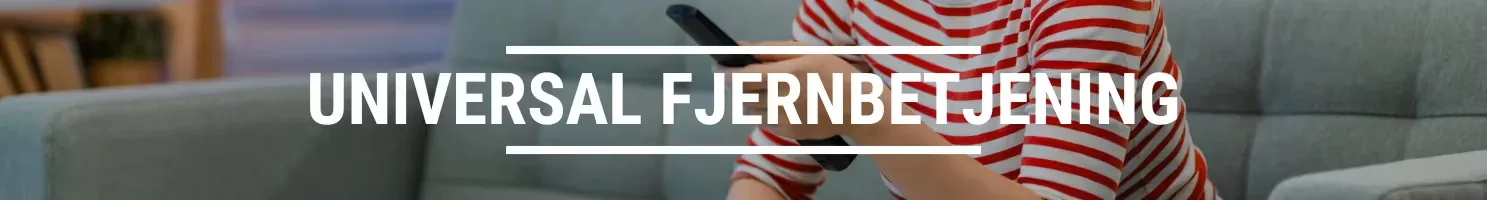 Universal fjernbetjening banner