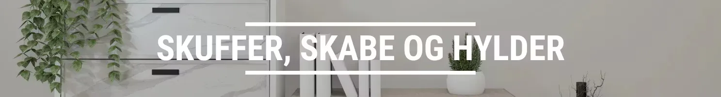 skuffer, skabe og hylder banner