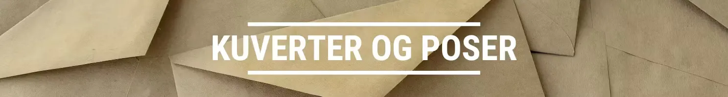 kuverter og poser banner