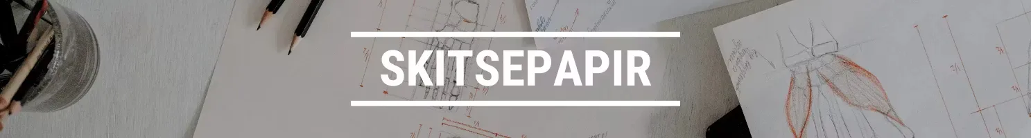 SKITSEPAPIR banner