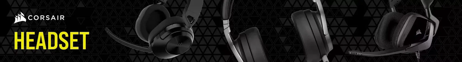Corsair headset banner.