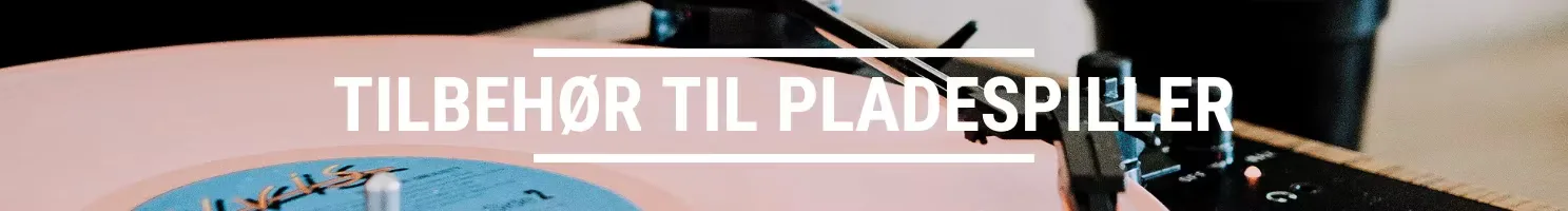 Tilbehør til pladespiller banner