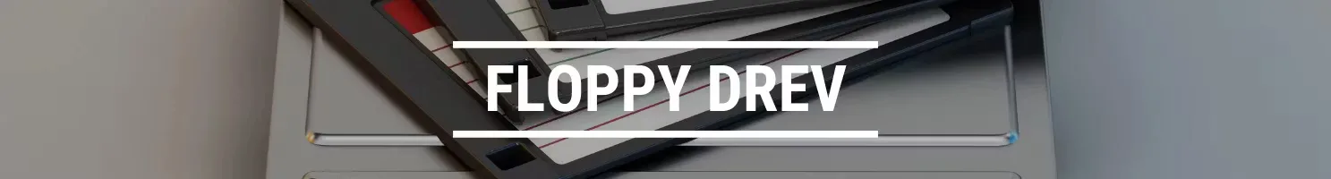 Floppy drev banner.