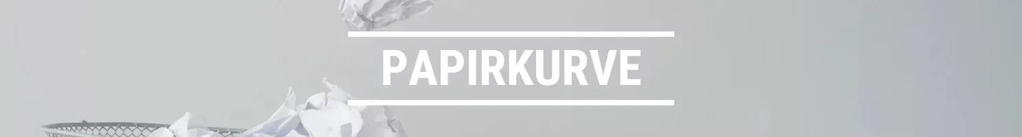 Papirkurve banner