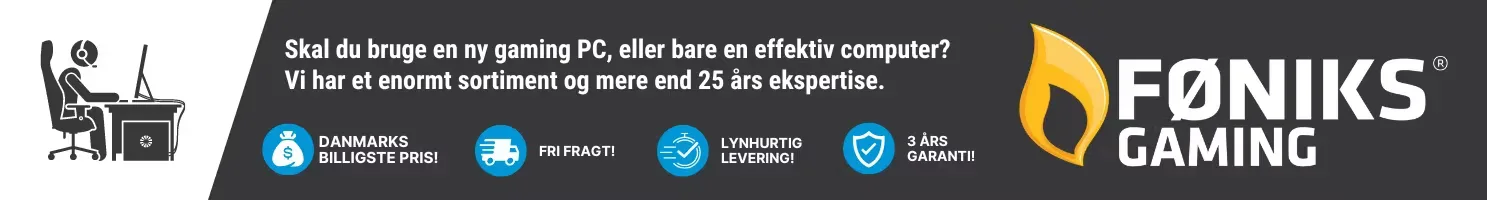 Føniks gamer computere banner.