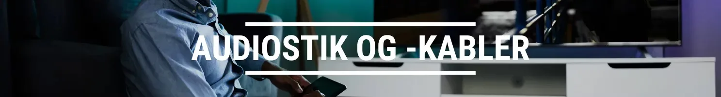 Audiostik og -kabler banner