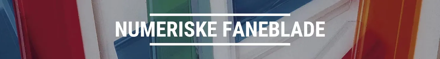 BANNER TIL NUMERISKE FANEBLADE