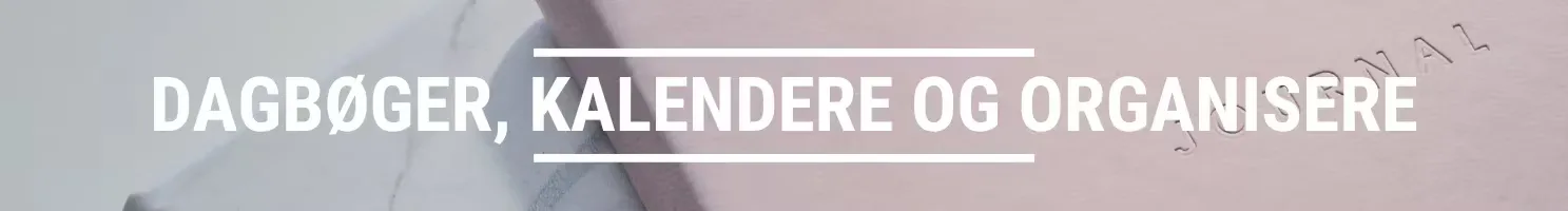 dagbøger, kalender og organisere banner