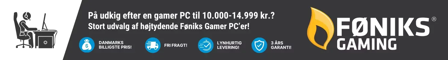 Føniks Gamer PC 10.000-14.999 kr.