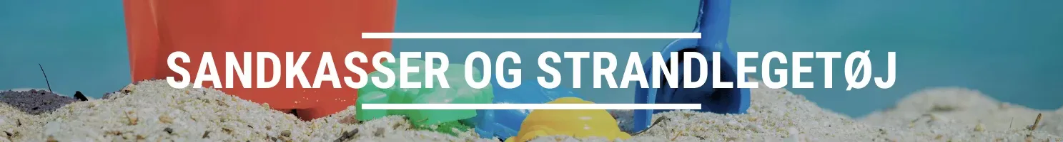 Sandkasser og strandlegetøj banner