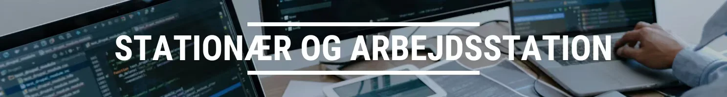 Stationær og arbejdsstation banner