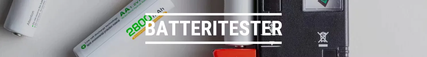Batteritester banner.