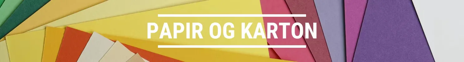 Banner til papir og karton