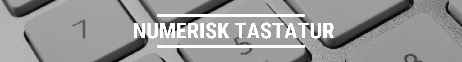 Numerisk tastatur banner